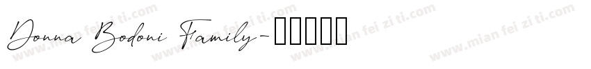 Donna Bodoni Family字体转换